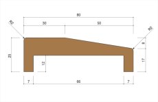 画像1: 上り框80号 80×25 バラ売り (1)