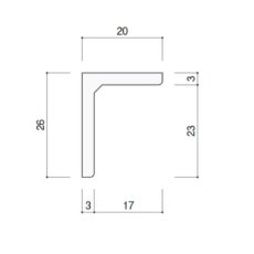 画像2: 棚受けフレーム 19×12・26×20（アングルタイプ）・25×18 バラ売り (2)